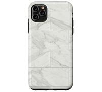 Custodia per iPhone 11 Pro Max Grafica astratta della composizione geometrica minima della griglia delle matton