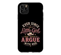 Custodia per iPhone 11 Pro Max Grafica retrò western da cowgirl di Argue With Men