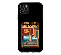 Custodia per iPhone 11 Pro Max Grafico di viaggio storico del forte della bandiera dello Sri Lanka di Galle
