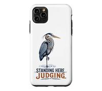 Custodia per iPhone 11 Pro Max Grande airone blu in piedi qui a giudicare