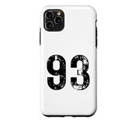 Custodia per iPhone 11 Pro Max Grande numero 93 per 93° compleanno novantatré anni 1993