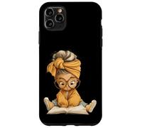 Custodia per iPhone 11 Pro Max Grandi occhiali con grafica per amanti del libro aperto per ragazza carina