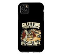 Custodia per iPhone 11 Pro Max Grato ritorno a Gesù Luca 17:11-19 Bibbia del Ringraziamento