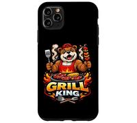 Custodia per iPhone 11 Pro Max Grill King Bulldog BBQ Mascotte Grafica