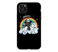 Custodia per iPhone 11 Pro Max Grim Reaper Riding Unicorn | Aesthetic Pastel Goth Girls