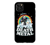 Custodia per iPhone 11 Pro Max Grim Reaper Riding Unicorn | Death Metal Pastel Goth