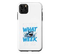 Custodia per iPhone 11 Pro Max Guess What Week it is - Cool Cartoon Shark Graphic