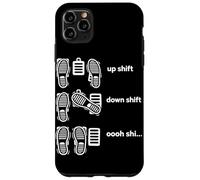 Custodia per iPhone 11 Pro Max Guida manuale Spostamento verso il basso Maiusc Divertente Auto Guy Alla deriva