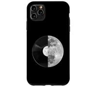 Custodia per iPhone 11 Pro Max Half Moon Vinyl Record Design - Music Lover Lunar Graphic