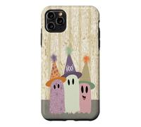 Custodia per iPhone 11 Pro Max Halloween Tre Fantasmi Divertimento