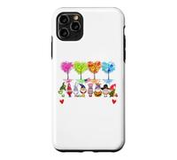 Custodia per iPhone 11 Pro Max Happy Everything Gnomi Every Seasons All Year Tree