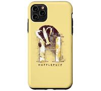 Custodia per iPhone 11 Pro Max Harry Potter Hufflepuff Watercolor