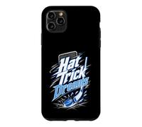 Custodia per iPhone 11 Pro Max Hat Trick Dreams Giocatore Hockey Puck Bastoni