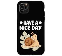 Custodia per iPhone 11 Pro Max Have A Nice Day - Lumaca Giardino Amico della Lumaca
