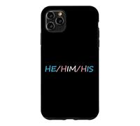 Custodia per iPhone 11 Pro Max HE HIM HIS Pronouns Trans Transgender Pround Trans Men Pride