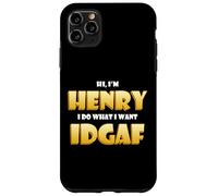 Custodia per iPhone 11 Pro Max Henry Costume IDGAF Funny Meme Halloween Costume For Henrys