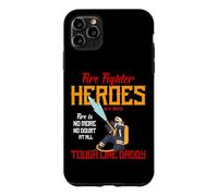 Custodia per iPhone 11 Pro Max Heroes Are Born Tough Like Daddy Proud Firefighters For Dad