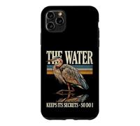 Custodia per iPhone 11 Pro Max Heron L'acqua mantiene i suoi segreti così faccio io