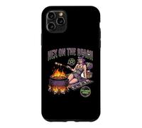 Custodia per iPhone 11 Pro Max Hex on the Beach - Calderone da strega, falò, estate, Halloween