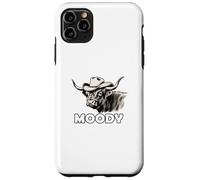 Custodia per iPhone 11 Pro Max Highland Cow Lover Moody Western Cattle Rancher