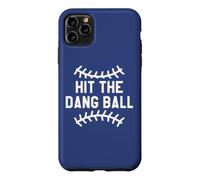 Custodia per iPhone 11 Pro Max Hit the Dang Ball Baseball Mom Sports Fan Funny Baseball Dad