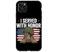 Custodia per iPhone 11 Pro Max Ho servito con onore Veteran Women Military Pride Patriotic