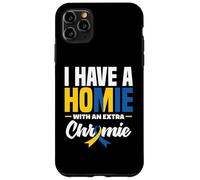 Custodia per iPhone 11 Pro Max Ho un amico con una sindrome di Down Chromie T21 extra