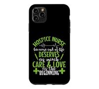 Custodia per iPhone 11 Pro Max Hospice Nurse perché la vita merita cura e amore