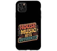 Custodia per iPhone 11 Pro Max House Music Hits Differently EDM Mood Party -