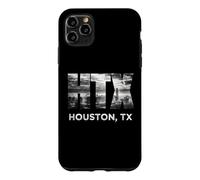 Custodia per iPhone 11 Pro Max HTX City of Houston Skyline Art Downtown Texas Souvenir Gift