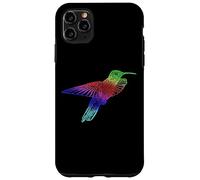 Custodia per iPhone 11 Pro Max Hummingbird Bird Watcher Flower Wildlife Nature Nectar