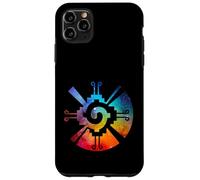 Custodia per iPhone 11 Pro Max Hunab Ku Aztec Maya Galaxy Simbolo