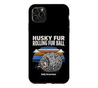 Custodia per iPhone 11 Pro Max Husky Fur Rolling Fur Palla