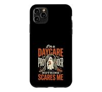 Custodia per iPhone 11 Pro Max I Am A Daycare Provider Nothing Spaventes Me Halloween Ghost