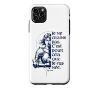 Custodia per iPhone 11 Pro Max I Am Not Afraid I Was Nat To Do This Joan of Arc Navy Ink