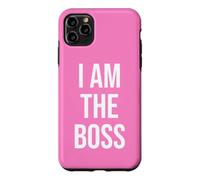 Custodia per iPhone 11 Pro Max I am the Boss Women Big Sister Im Not Bossy Im the Boss Mom