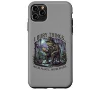 Custodia per iPhone 11 Pro Max I Bury Things Frog Gardener Dark Humor Shovel