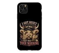 Custodia per iPhone 11 Pro Max I Got Quiet That Was Your Warning Highland Cow Women