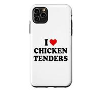 Custodia per iPhone 11 Pro Max I Heart Chicken Tenders Mens Womens I Love Chicken Tendies