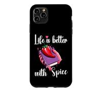 Custodia per iPhone 11 Pro Max I Like My Books Spicy Romance Book Life is Better with Spice