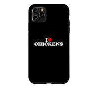 Custodia per iPhone 11 Pro Max I Love Chickens