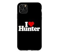 Custodia per iPhone 11 Pro Max I LOVE CUORE HUNTER NOME SU UN TEE