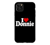 Custodia per iPhone 11 Pro Max I LOVE HEART DONNIE DON DONALD NOME SU UN TEE