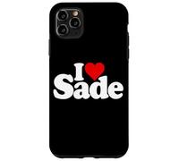 Custodia per iPhone 11 Pro Max I LOVE HEART SADE NOME SU UN TEE