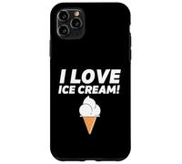 Custodia per iPhone 11 Pro Max I Love Ice Cream Party Outfit Vanilla Soft Serve Gelato Cone