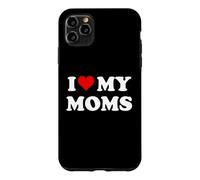 Custodia per iPhone 11 Pro Max I Love My Moms Gay Pride Two Moms are Better Than One Mother