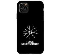 Custodia per iPhone 11 Pro Max I Love Neuroscience Brain Design STEM Neuroscience Citazione