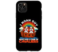 Custodia per iPhone 11 Pro Max I Noah Guy che aveva un paio di cavalieri King Charles Spaniel