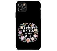 Custodia per iPhone 11 Pro Max I Survived 10 Years With My Wife -