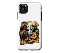 Custodia per iPhone 11 Pro Max I Survived My Trip To Yellowstone Funny Tourist Souvenir